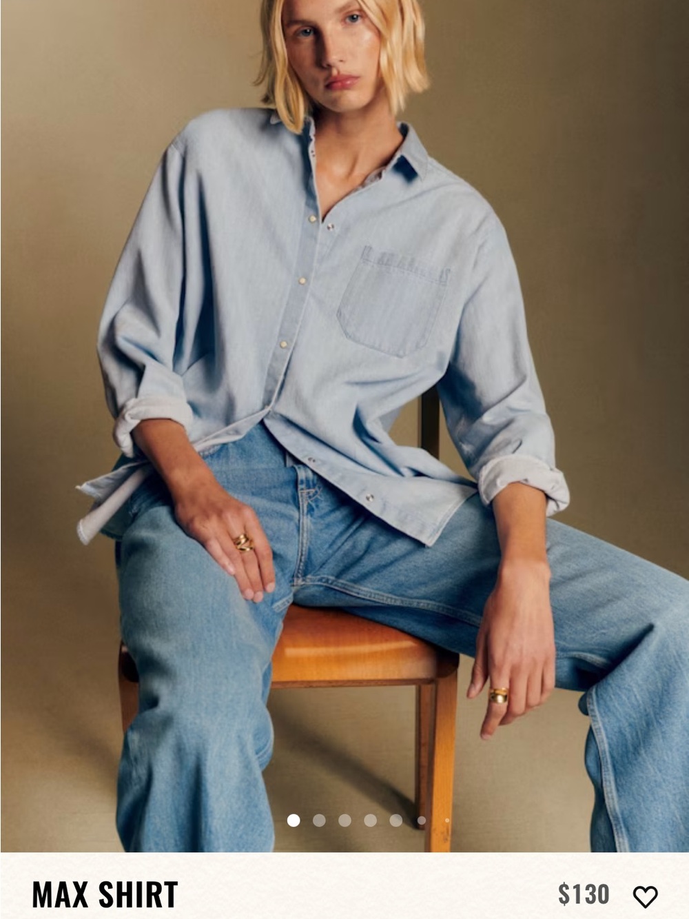 Sezane Max Shirt Size 40 - Never Worn